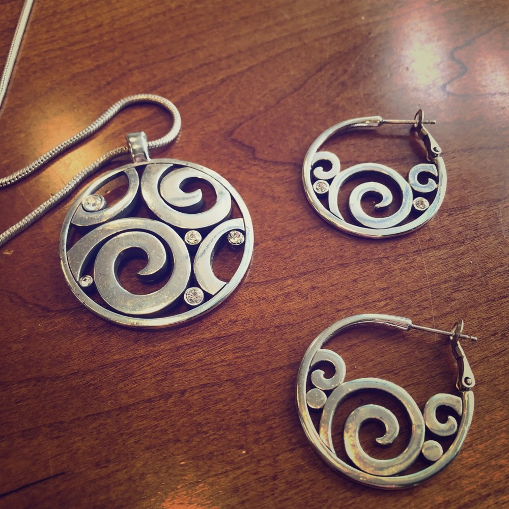 Brighton necklace and earrings